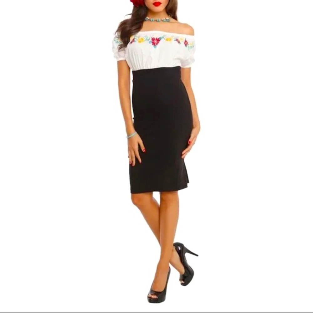 Book of Life Embroidered Huipil Style Dress by Hot Topic